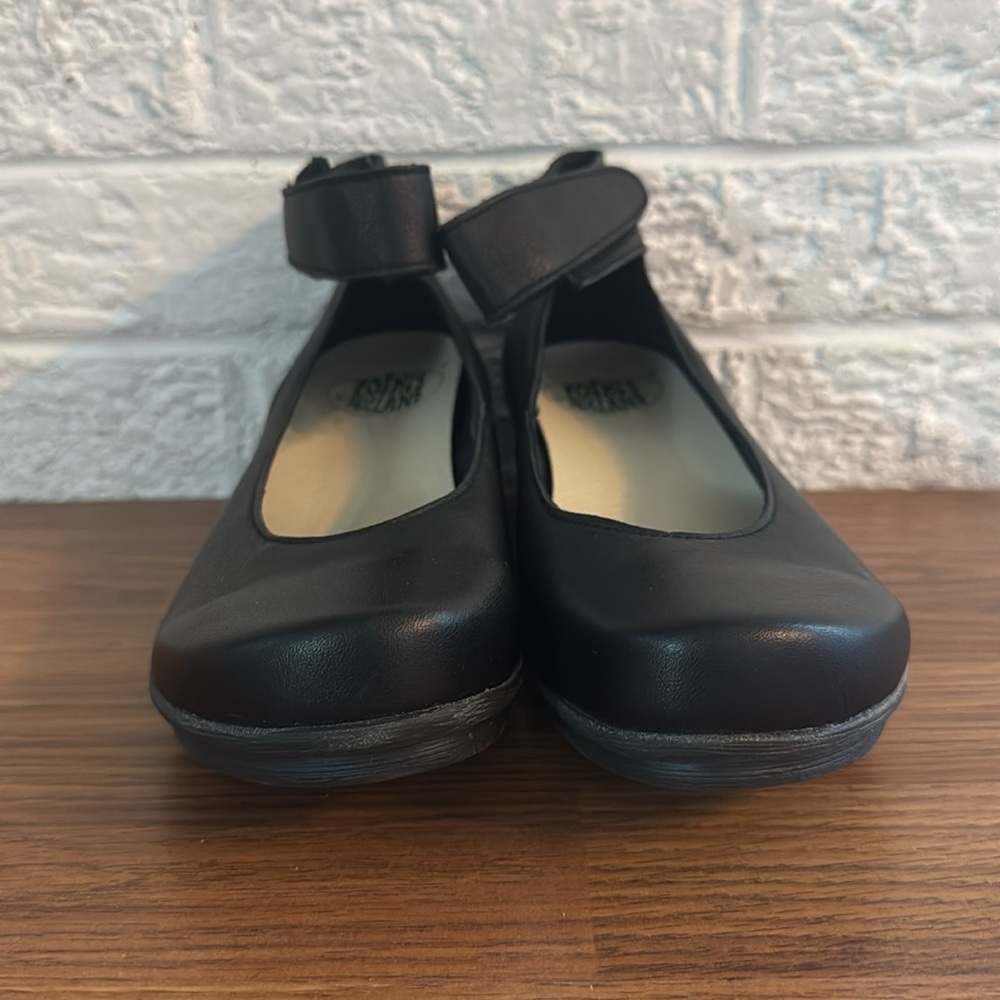 Loints Of Holland Sydney Wedge Ankle Strap Womens Black Nappa Leather EU 41 Shoe - Picture 3 of 12